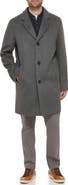 Cole Haan Classic Wool Blend Plush Notched Collar Coat