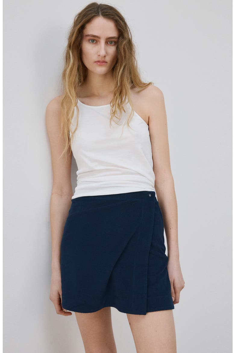 Terry Miniskirt, Alternate, color, BLUE