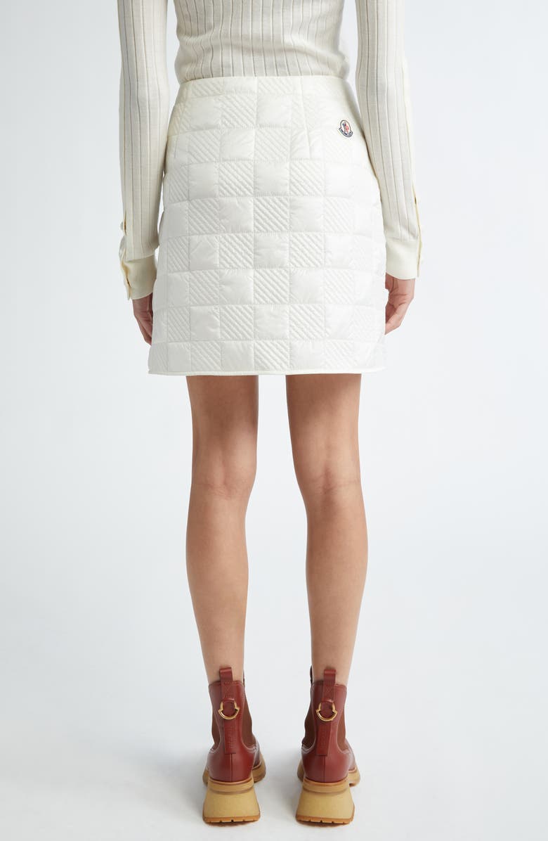 Moncler Quilted Nylon Miniskirt, Alternate, color, 