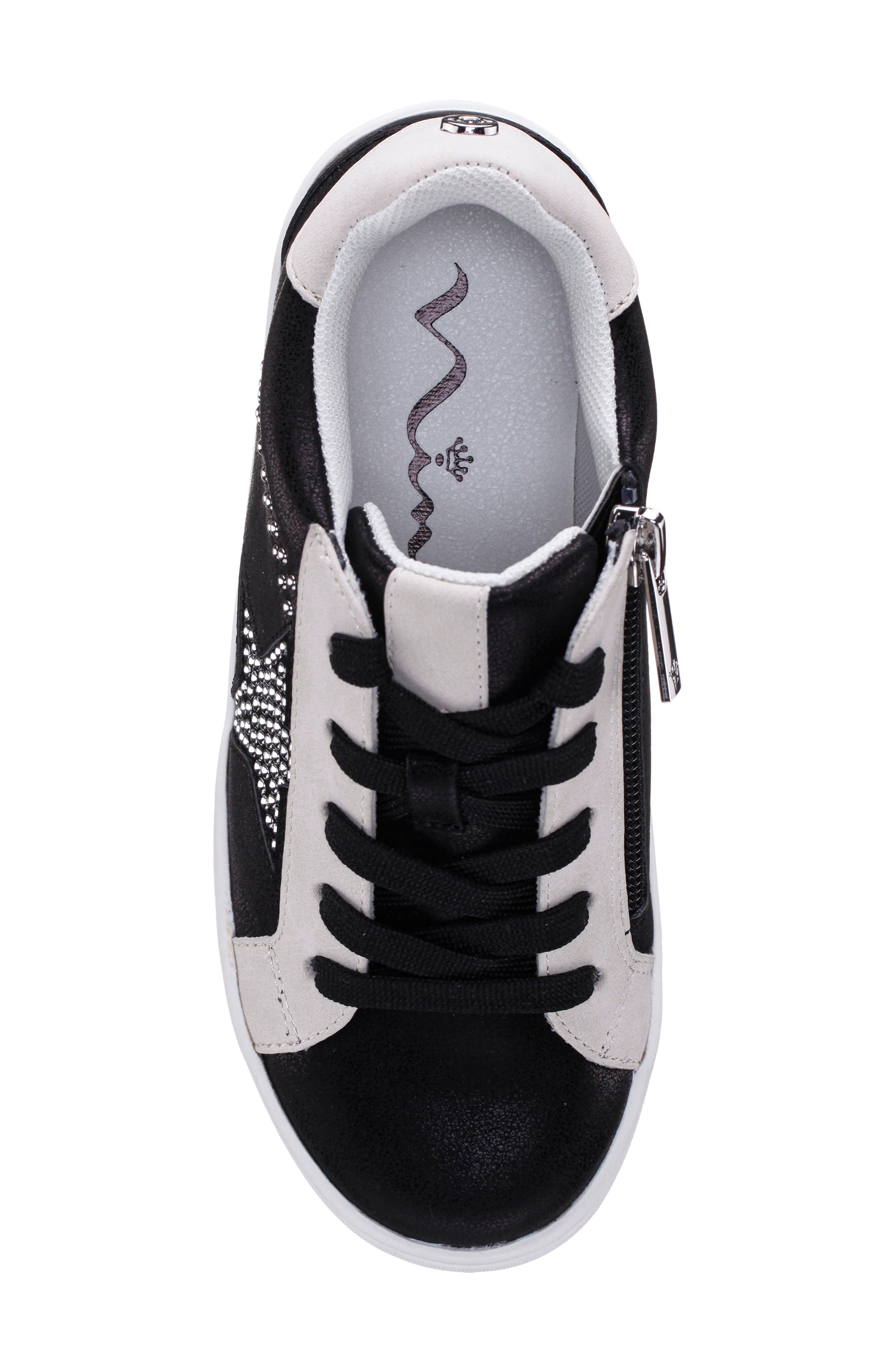 Nina Kids' Zicky Low Top Sneaker, Alternate, color, Black Shimmer