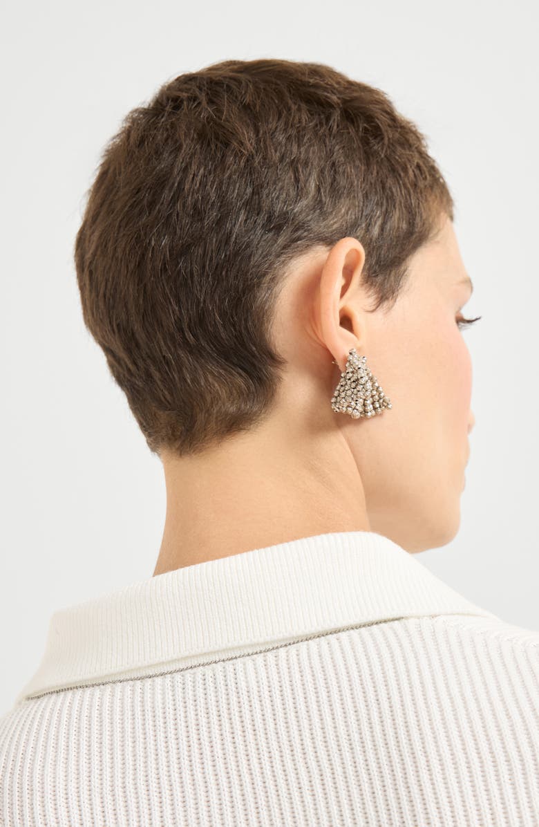 Brunello Cucinelli Polo-style sweater, Alternate, color, Panama