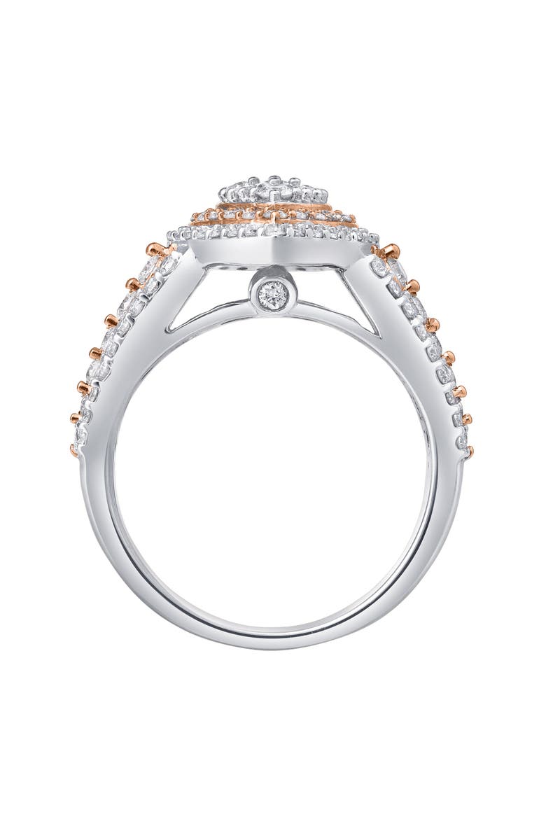 Eternal Drop 1.15 Ct 10K Gold Diamond Ring, Alternate, color, 10K White Gold