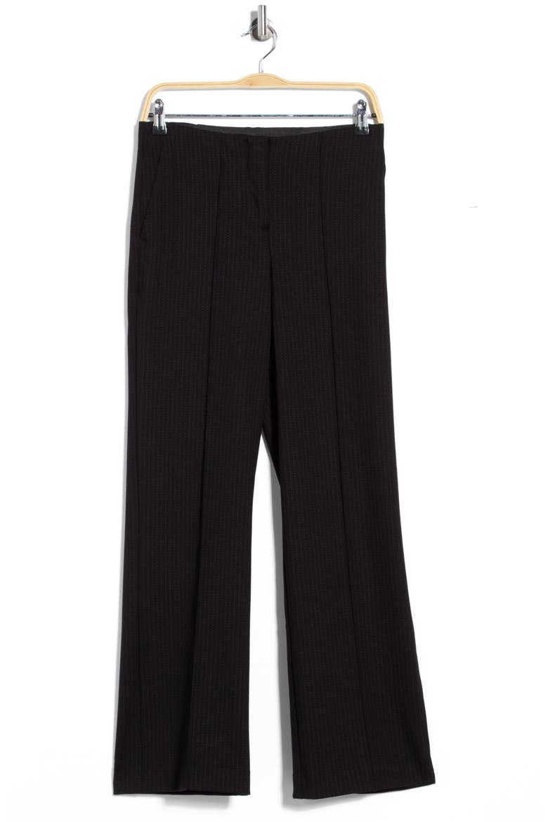 Pleat Front Pull On Pants, Alternate, color, BLACK CAMEL
