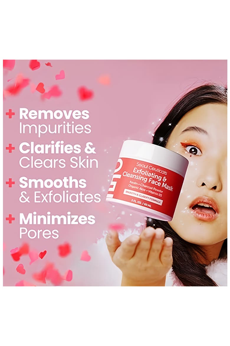 Exfoliating & Cleansing Korean Face Mask, Alternate, color, Clear