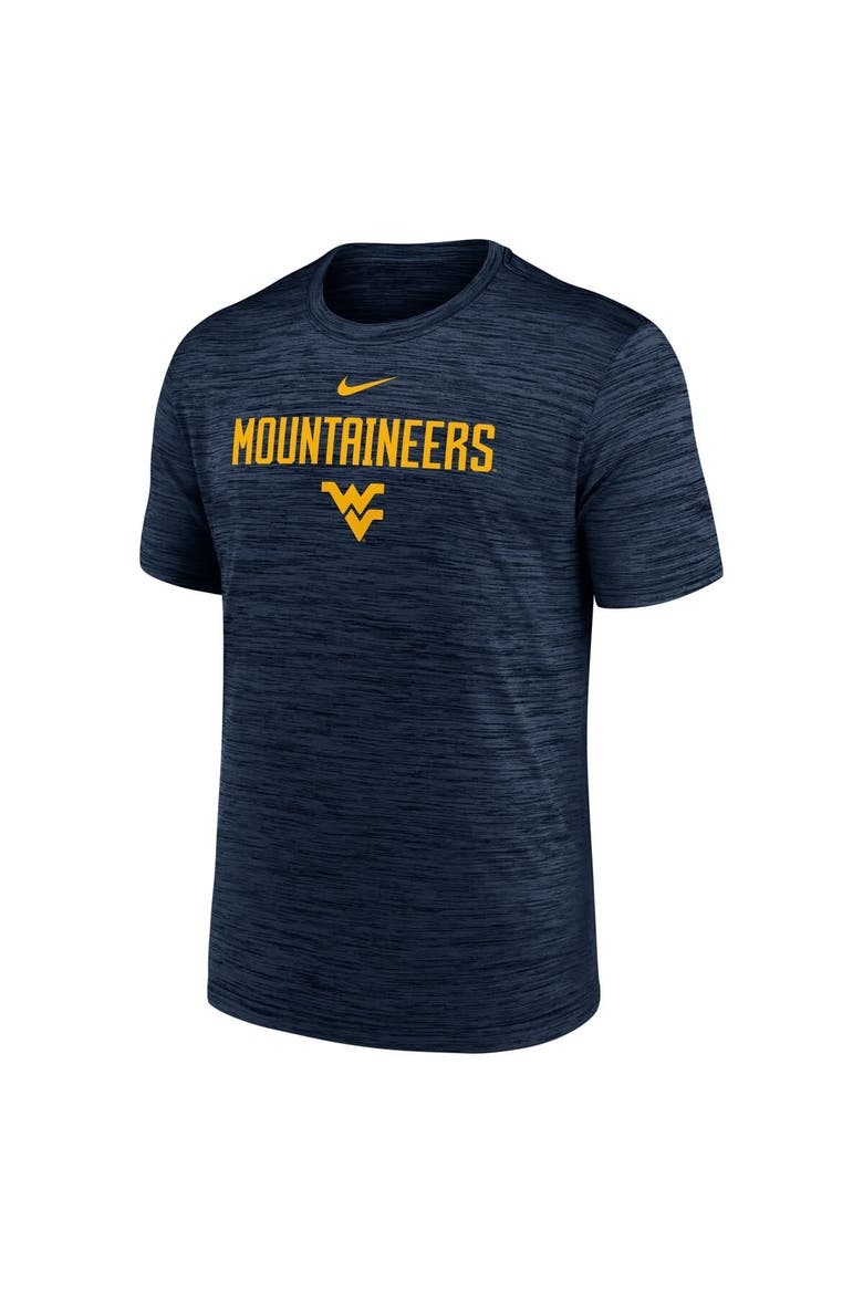 Men's Nike Navy West Virginia Mountaineers 2025 Sideline Velocity Performance T-Shirt, Alternate, color, Navy