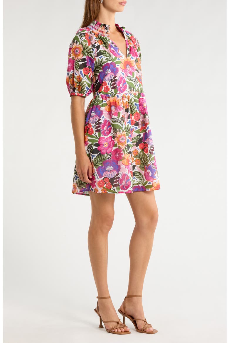Rendal Floral Babydoll Dress, Alternate, color, FLORAL-MULTI