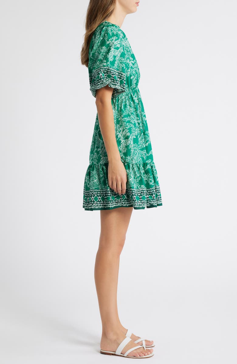 Lilly Pulitzer<sup>®</sup> Kentlee Puff Sleeve Cotton Empire Waist Dress, Alternate, color,