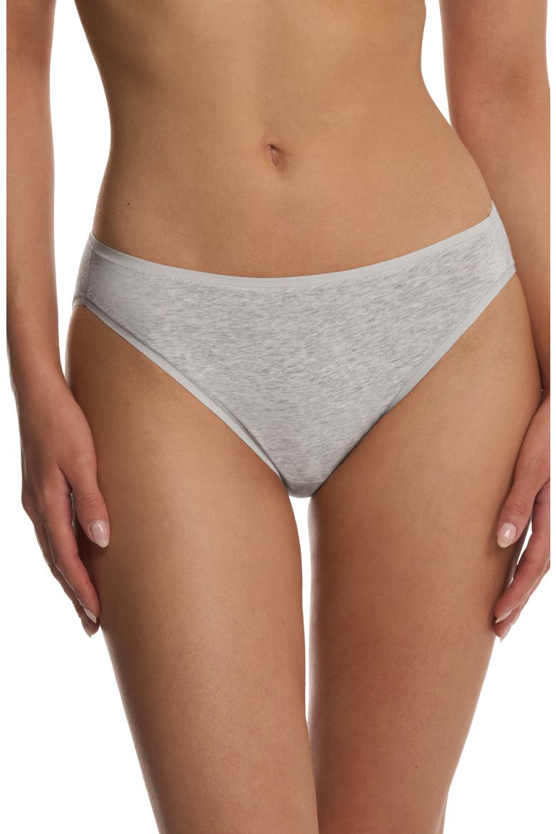 Bliss Bare Cotton Bikini, Main, color, LIGHT GREY HEATHER