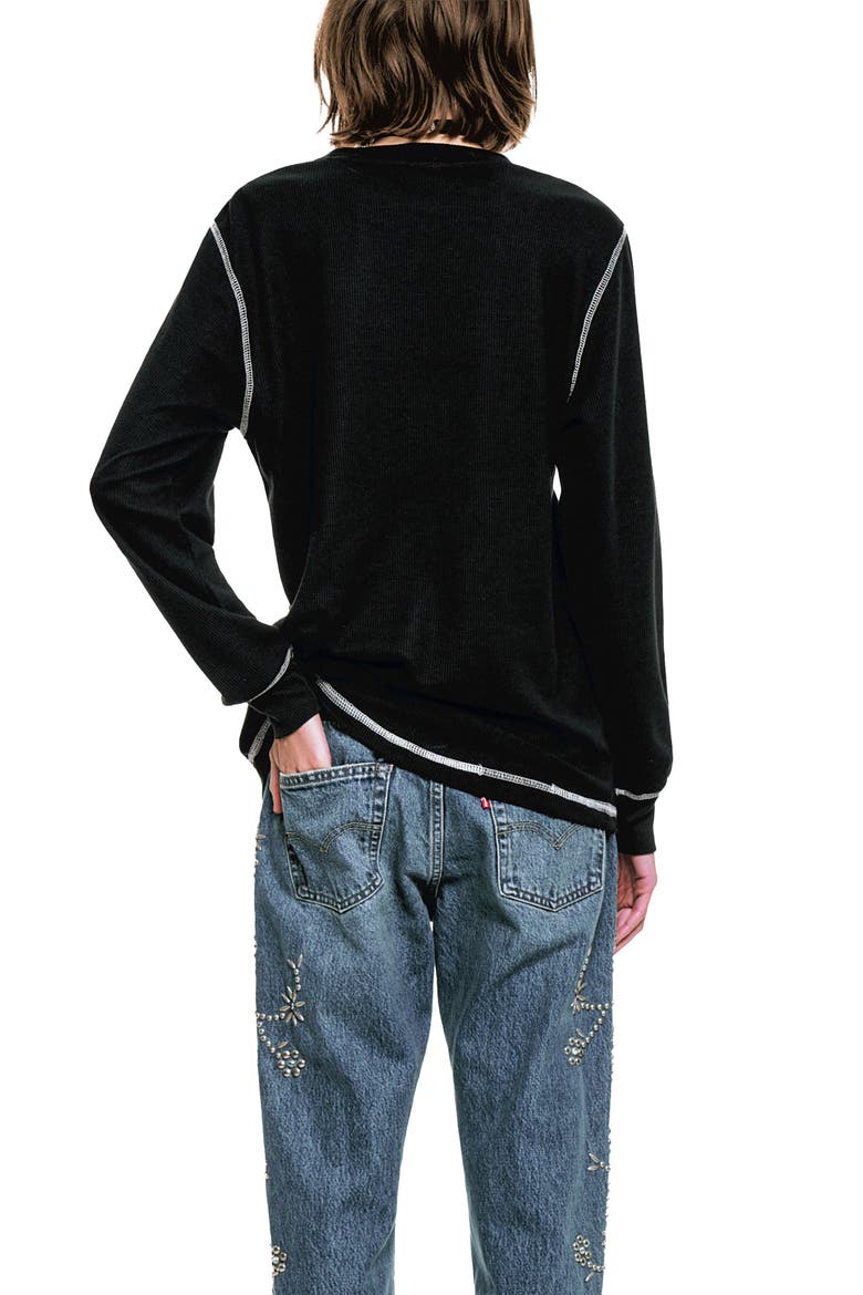 Sui 81 Thermal Shirt, Alternate, color, BLACK MULTI