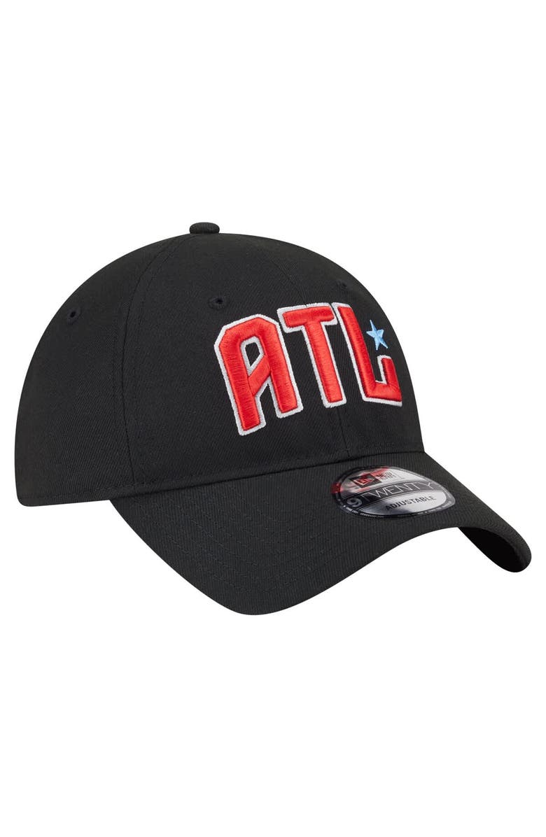New Era Unisex New Era Black Atlanta Dream Core Alt Logo 9TWENTY Adjustable Hat, Alternate, color, Black