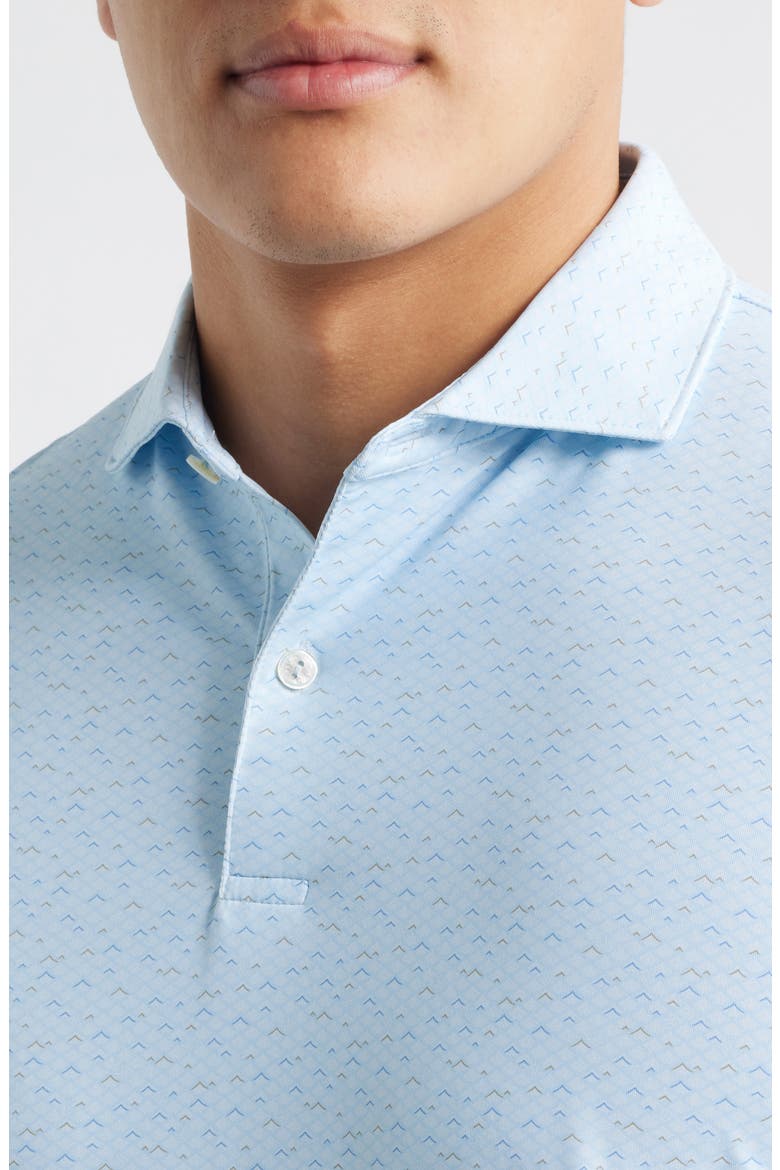 Soprano Waves Performance Jersey Golf Polo, Alternate, color, BLUE BRISK