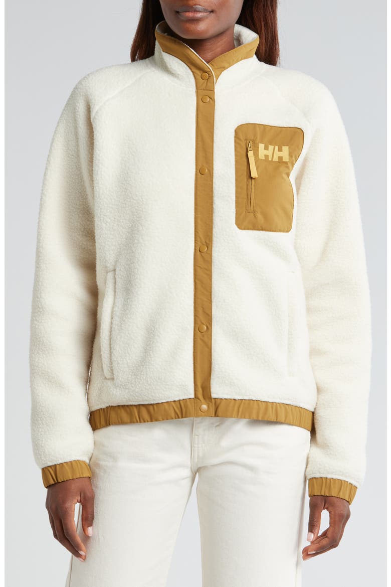 Imperial Fleece Snap Jacket, Alternate, color, 034 CREAM