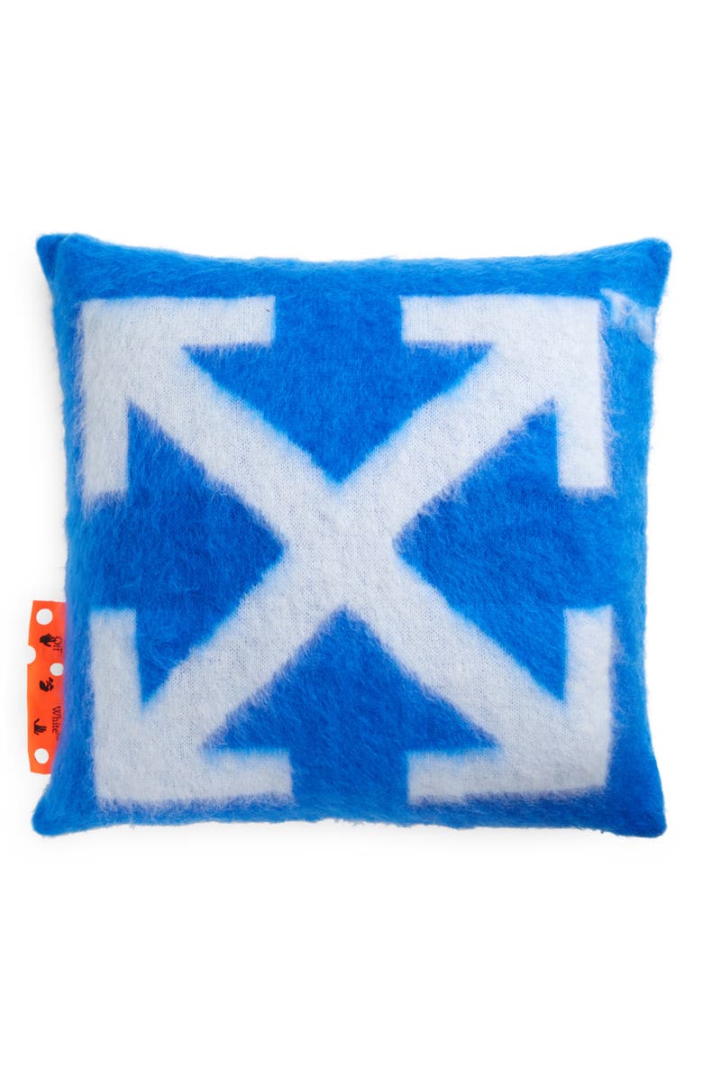 Off-White Arrow Brushed Big Accent Pillow, Main, color, 