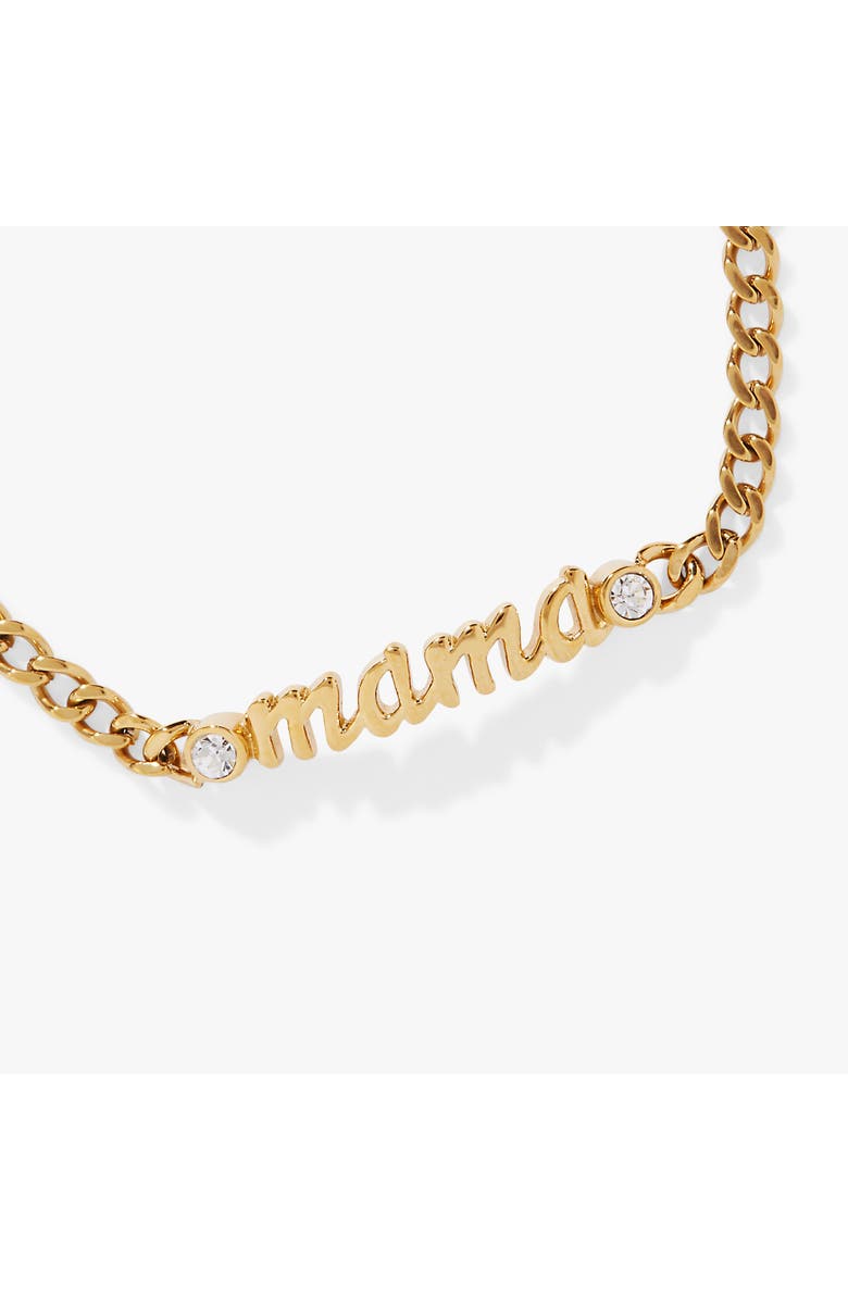 Alex and Ani Mama Curb Chain Bracelet, Alternate, color, Gold