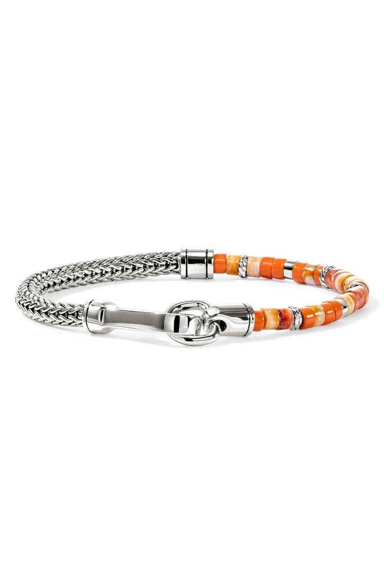John Hardy Heishi Chain Bracelet, Alternate, color, Orange