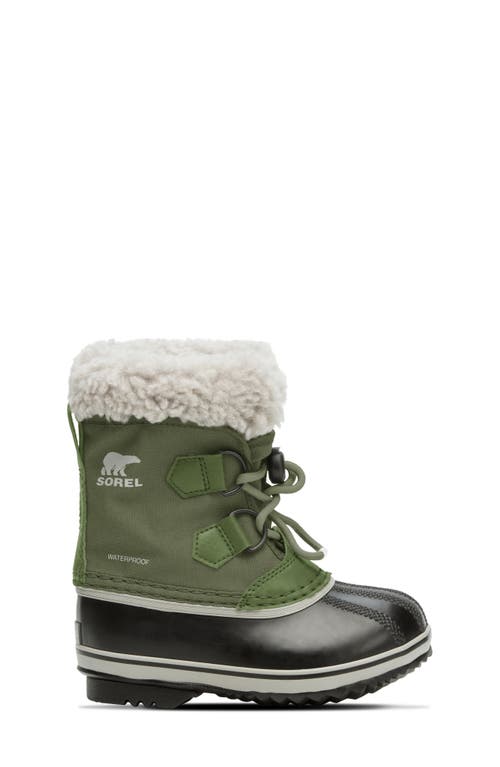 Sorel Kids' Yoot Pac Waterproof Snow Boot In Hiker Green