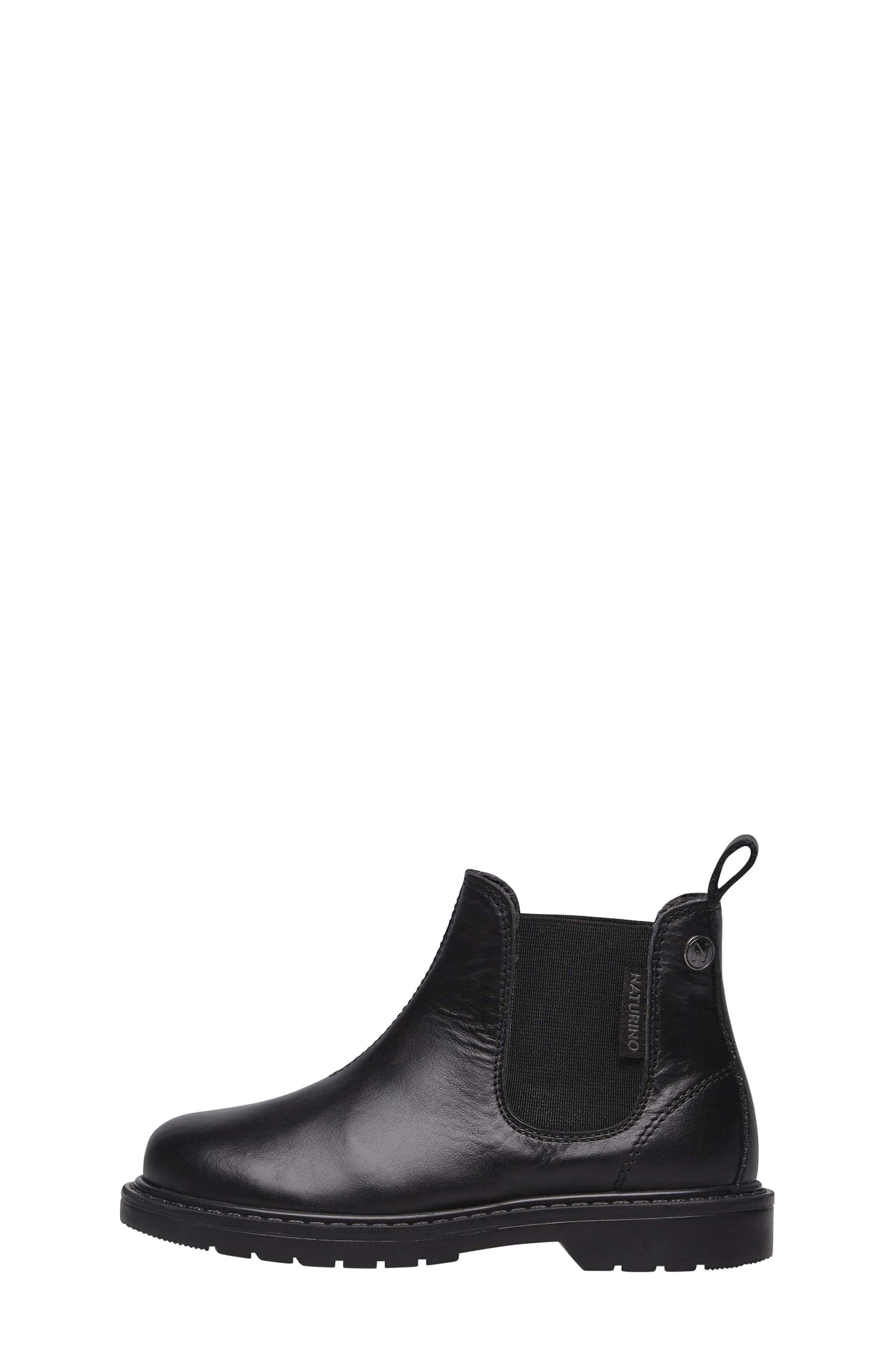 Naturino Piccadilly Chelsea Boot, Alternate, color, Black