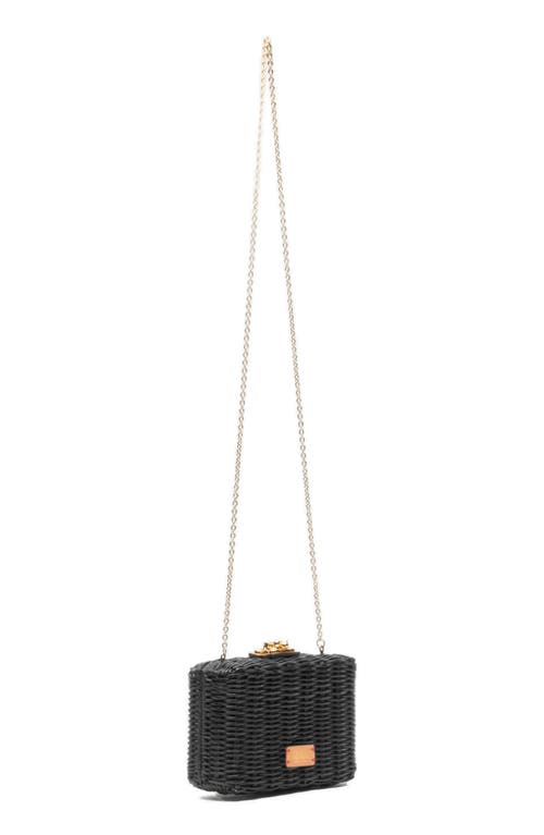 Frances Valentine Paige Wicker Box Clutch