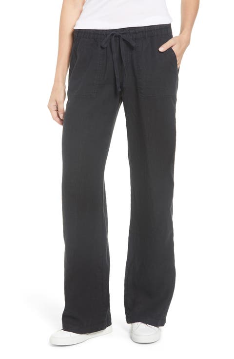Stripe Linen Blend Pants