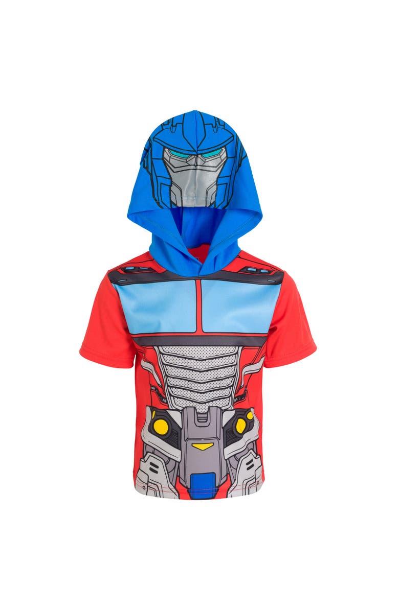 Transformers Cosplay T-Shirt & Shorts Set, Alternate, color, Optimus Prime Red