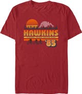 Stranger Things Men's Stranger Things Retro Hawkins Bikers Graphic T-Shirt