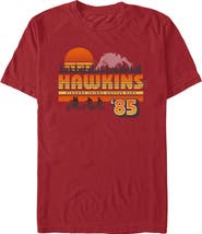 Stranger Things Men's Stranger Things Retro Hawkins Bikers Graphic T-Shirt