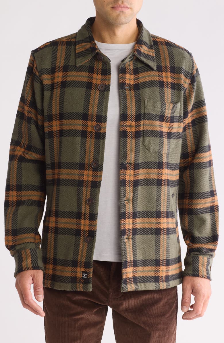 Lucky Brand Twill Shirt Jacket, Main, color,