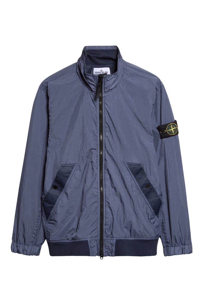 Crinkle Reps Nylon Hooded Jacket, Alternate, color, V002E SLATE BLUE