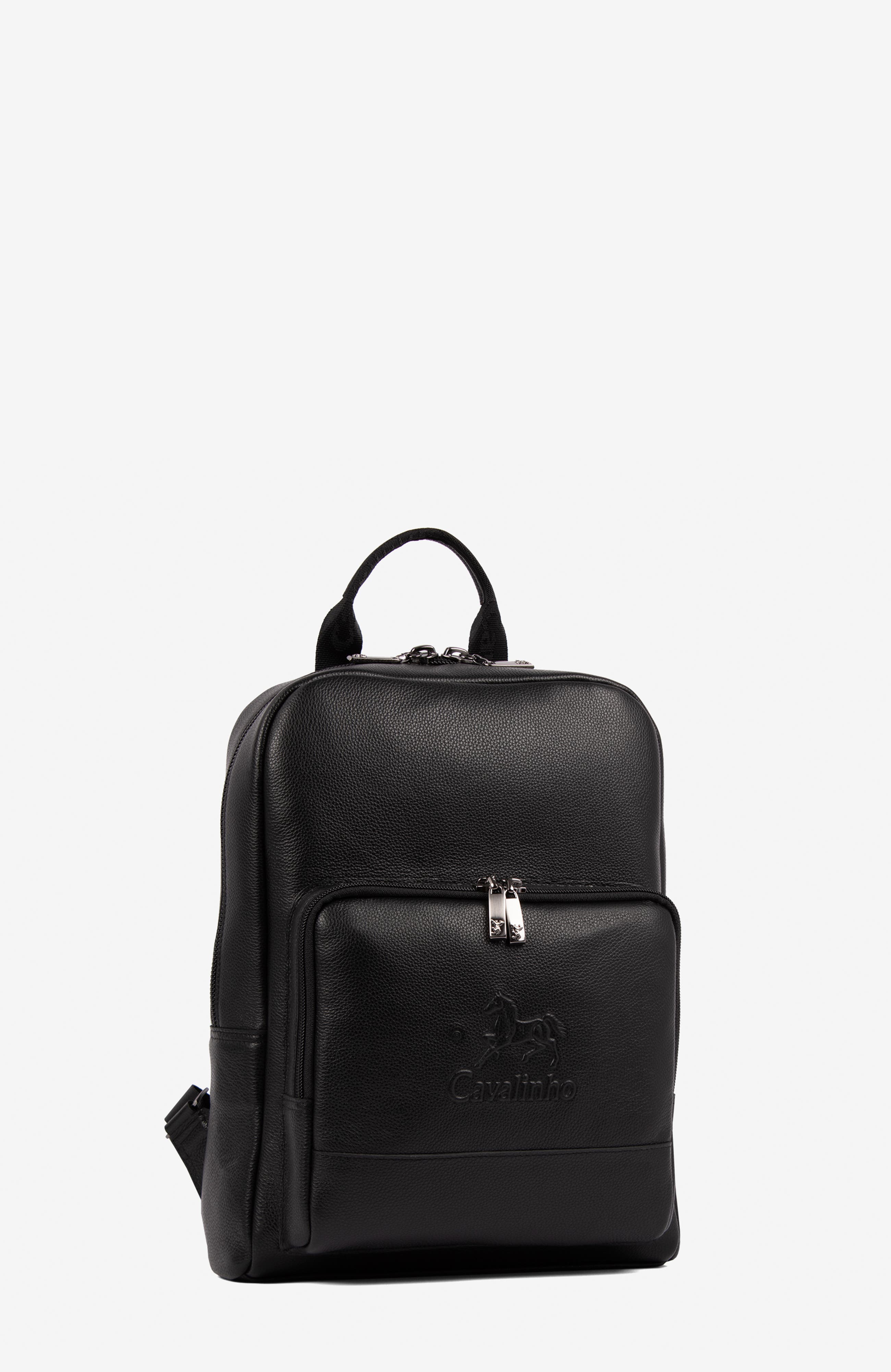 El Cavaleiro 543 Leather Backpack, Alternate, color, Black