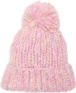 Vince Camuto Chunky Metallic Pom Knit Beanie