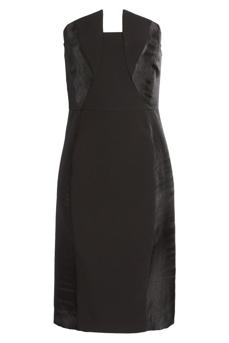Lena Strapless Cocktail Dress, Alternate, color, BLACK BLACK