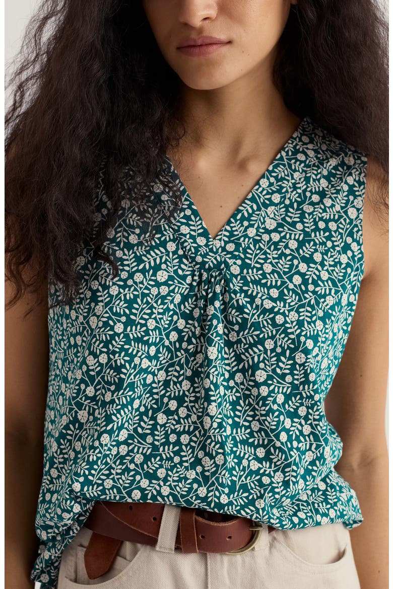 Achilla Floral Tank, Main, color, FOLKY MARIGOLDS DARK WRECKAGE