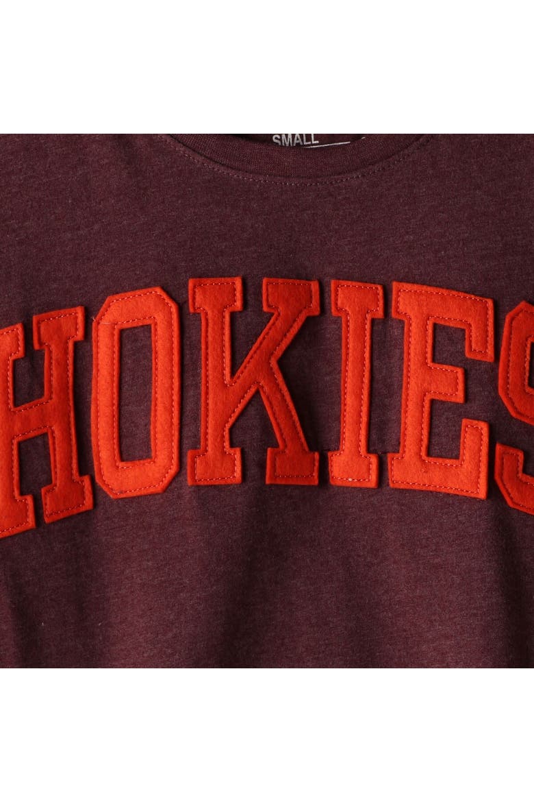 Women's Pressbox Heathered Maroon Virginia Tech Hokies Two-Hit Canyon Long Sleeve T-Shirt, Alternate, color, Maroon