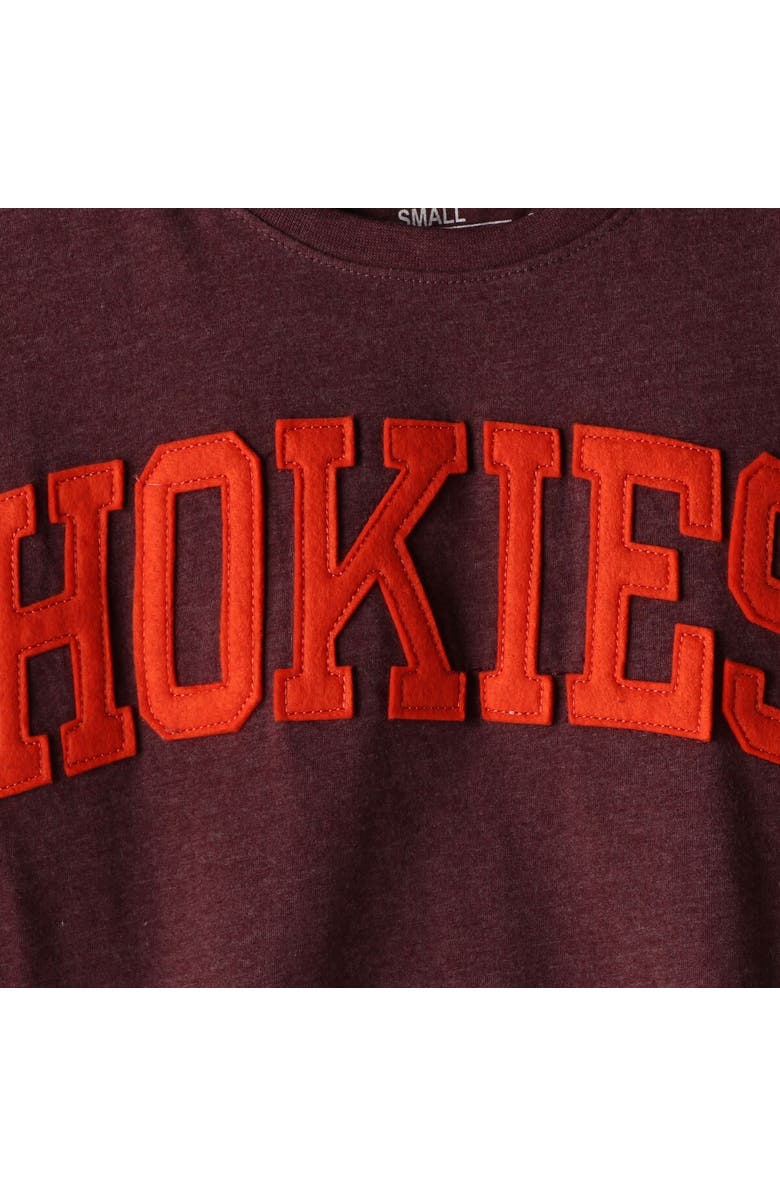 PRESSBOX Women's Pressbox Heathered Maroon Virginia Tech Hokies Two-Hit Canyon Long Sleeve T-Shirt, Alternate, color, Maroon