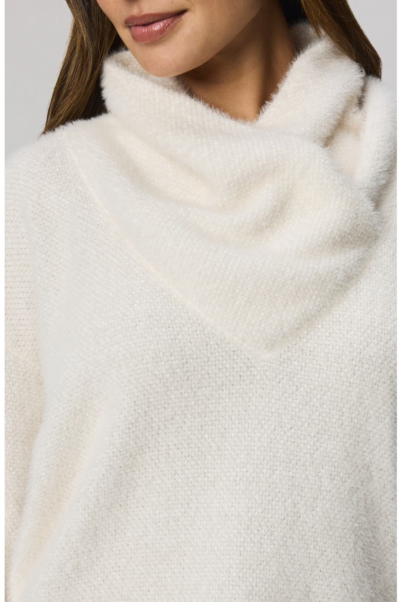 Rowan Fuzzy Cowl Neck Sweater, Alternate, color, WHITE