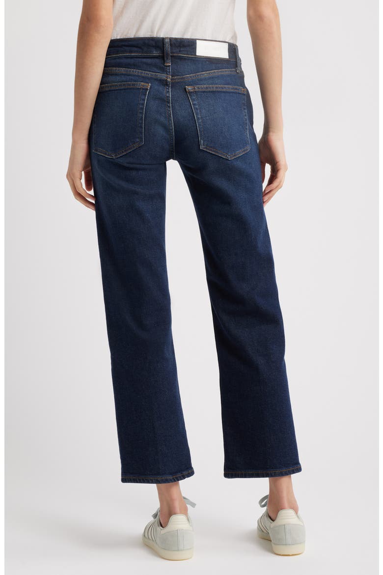 Slim Straight Crop Jeans, Alternate, color, BARELY WORN