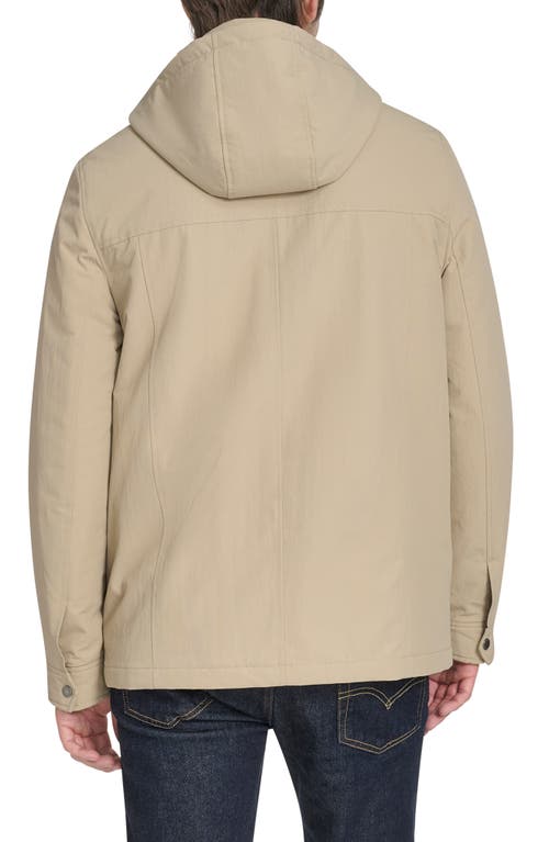 Cole Haan Signature Hooded Waterproof Field Jacket In Neutral