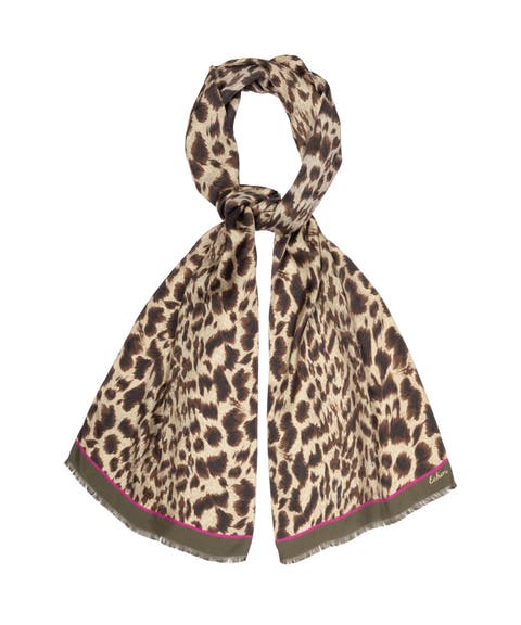 Leopard Silk Scarf