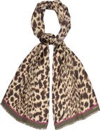 Echo Leopard Silk Scarf