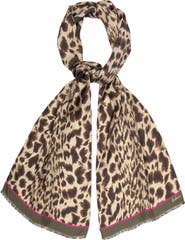 Echo Leopard Silk Scarf