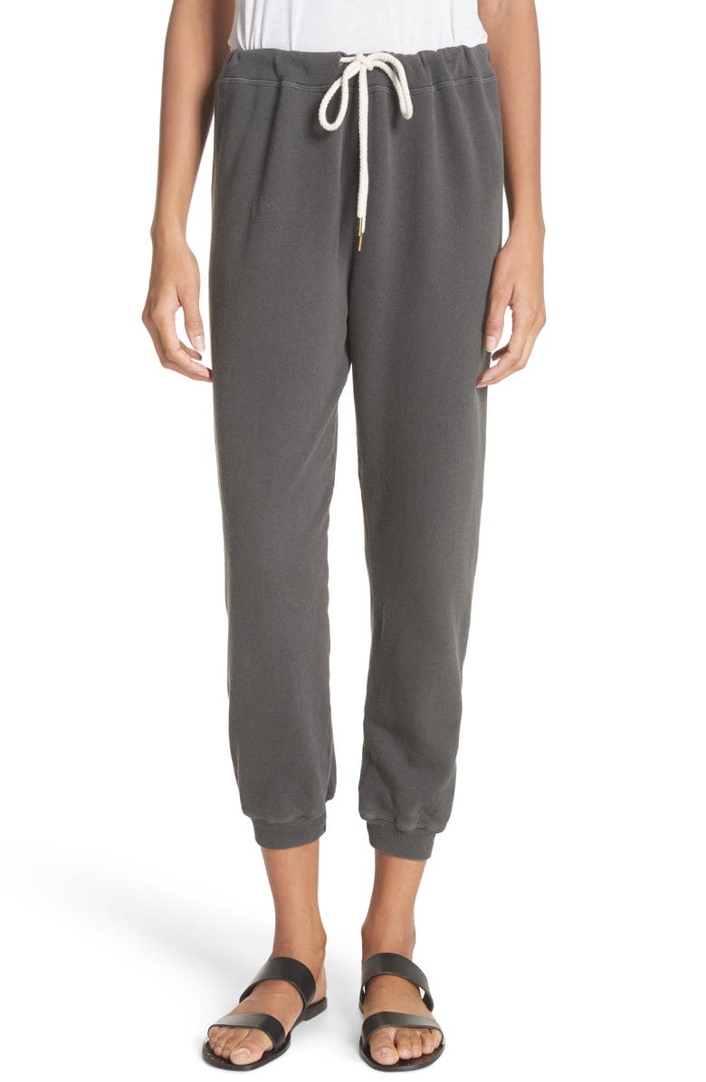 THE GREAT. The Cropped Jogger Pants, Main, color, 