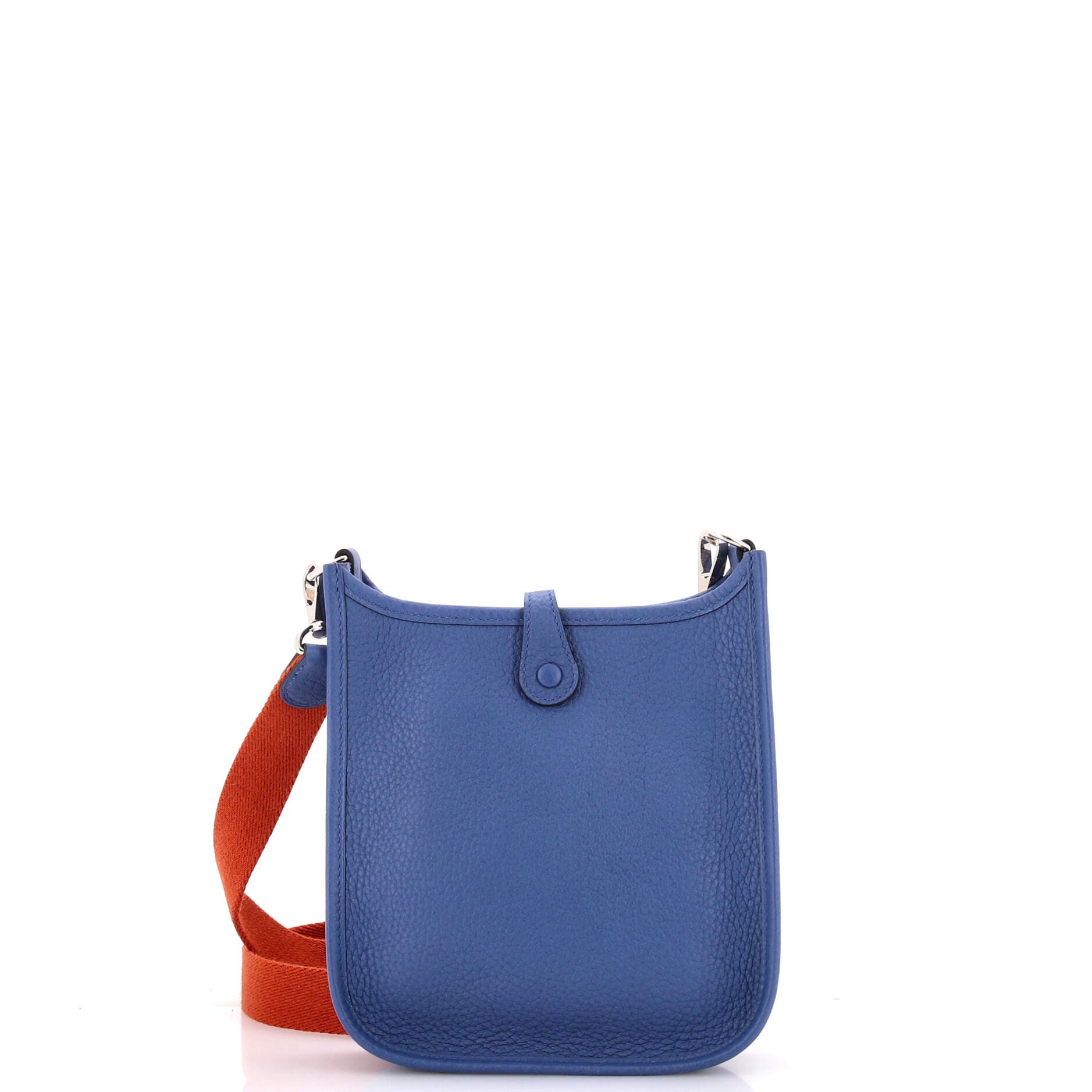 Pre-Owned Hermes Evelyne Bag Gen III Clemence TPM, Alternate, color, Bleu Agate