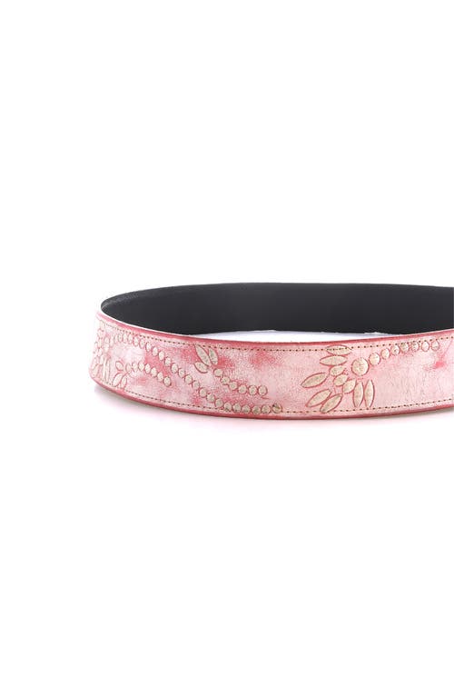 Bed Stu Mohawk Belt In Pink