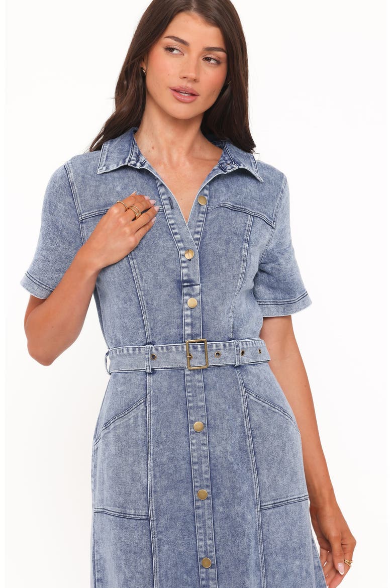 Tamara Maxi Dress, Alternate, color, MED DENIM
