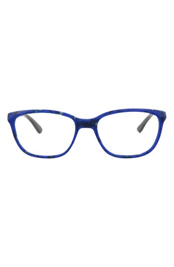 Alexander Mcqueen Mcqueen 51mm Core Square Optical Glasses In Avana Avana Transparent