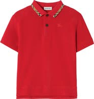 Burberry Cotton Pique Polo Shirt