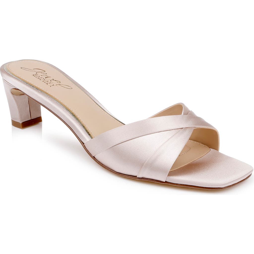 Jewel Badgley Mischka Paris Slide Sandal In Pink
