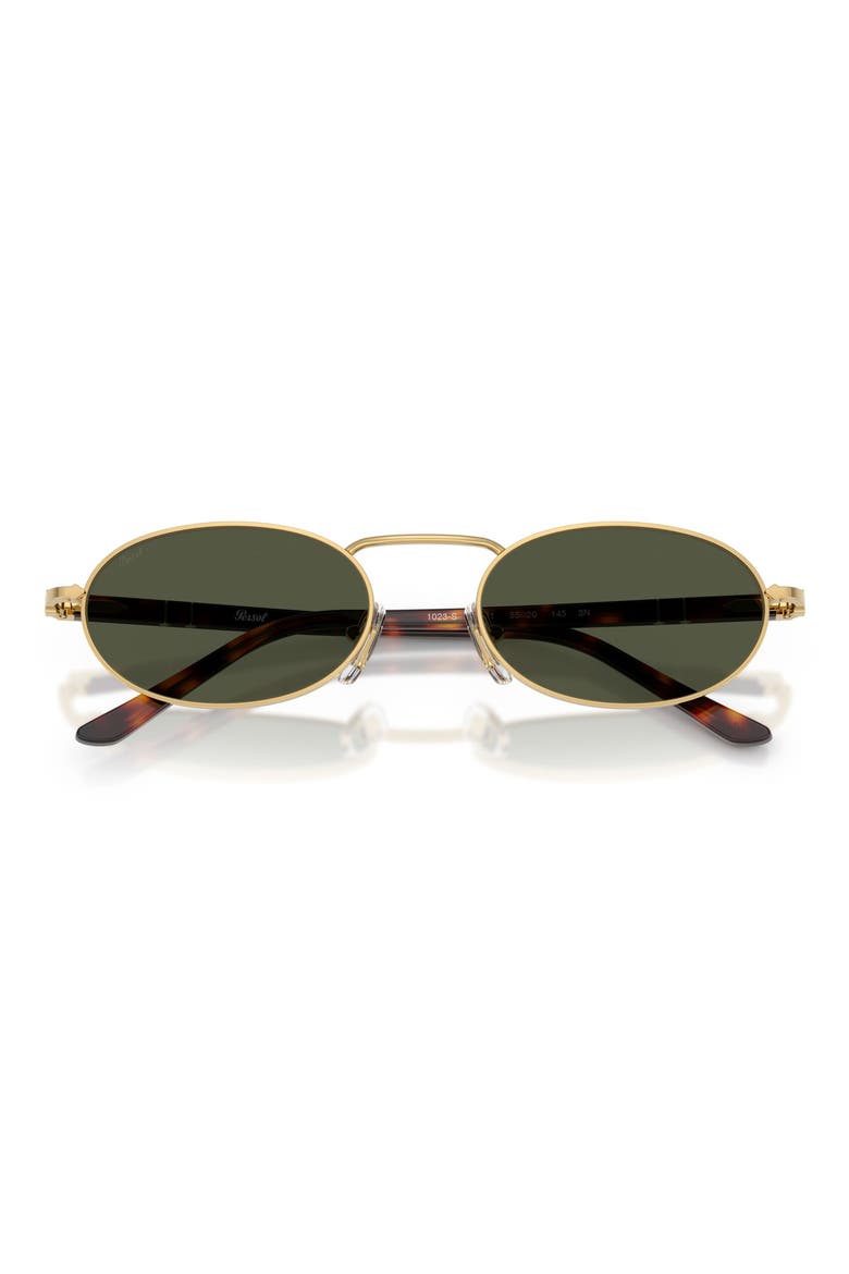 55mm Rectangular Sunglasses, Alternate, color, GOLD / GREEN