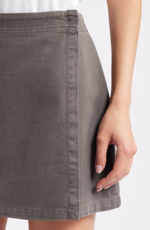 Shop Treasure & Bond Wash Effect Cotton Utility Miniskirt