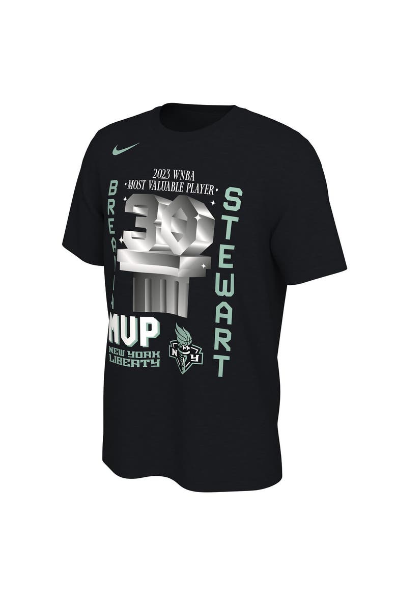 Men's Nike Breanna Stewart Black New York Liberty 2023 WNBA MVP T-Shirt, Alternate, color, Black